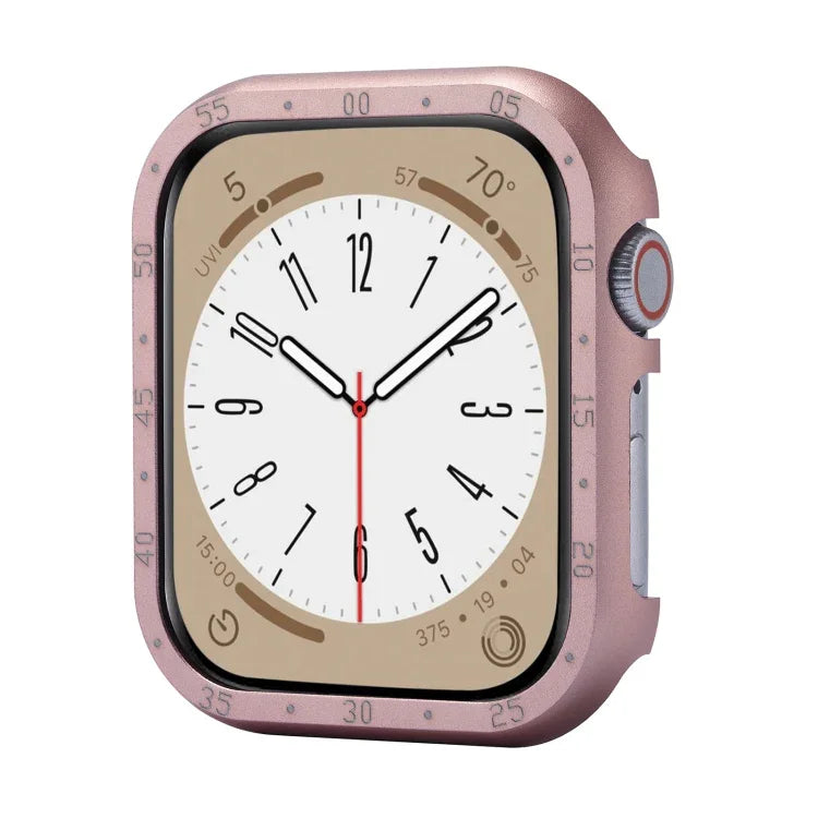 Aluminum Alloy Watch Frame Case, For Apple Watch Series 6 / 5 / 4 / SE 44mm, For Apple Watch Series 6 / 5 / 4 / SE 40mm, For Apple Watch Series 9 / 8 / 7 45mm, For Apple Watch Series 9 / 8 / 7 41mm, For Apple Watch Series 3 / 2 / 1 38mm