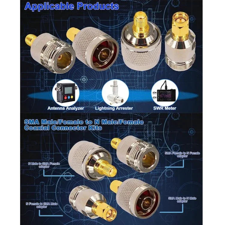 4 in 1 SMA To N RF Coaxial Connector Adapter - Trustpick