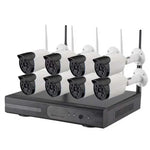 8CH HD 720P 1.0 Mega Pixel 2.4GHz WiFi IP Bullet Camera + NVR Kit - Trustpick