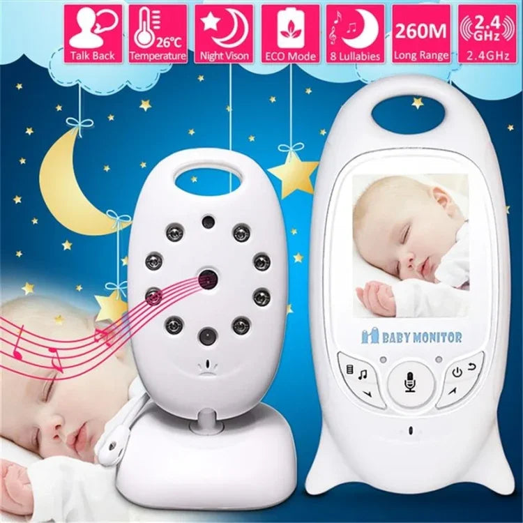 VB601 Màn hình LCD 2.0 inch Màn hình theo dõi trẻ em di động tiện lợi, Hỗ trợ đàm thoại hai chiều, Hồng ngoại ban đêm, VB601