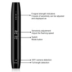 WT09 wireless signal detection device with sensitivity adjustment and signal strength indicators.