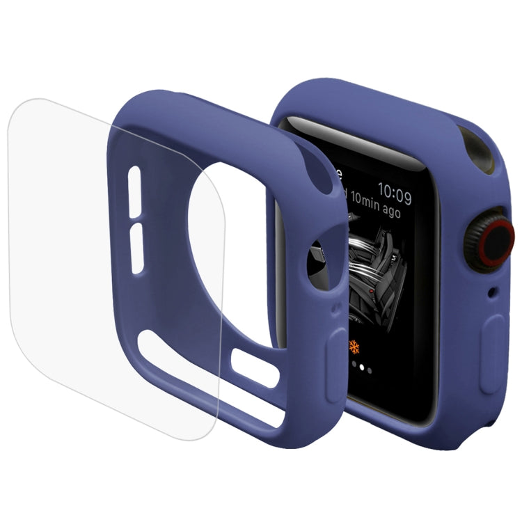 ENKAY Hat-Prince 2 trong 1 vỏ bảo vệ TPU bán bọc + miếng dán màn hình PET cong 3D uốn nhiệt HD cho Apple Watch Series 6 / 5 / 4 / SE3 / 2 / 1 40mm, 40mm