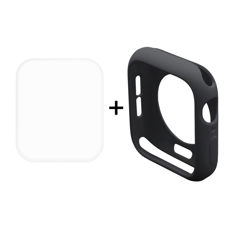 ENKAY Hat-Prince 2 trong 1 vỏ bảo vệ TPU bán bọc + miếng dán màn hình PET cong 3D uốn nhiệt HD cho Apple Watch Series 6 / 5 / 4 / Watch SE 44mm, Dành cho Apple Watch Series 6 / 5 / 4 / Watch SE 44mm