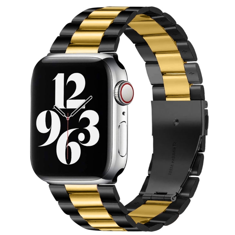 Dây đồng hồ thép không gỉ ba hạt khóa gập cho Apple Watch Series 10 42mm / 9&8&7 41mm / SE 3&SE 2&6&SE&5&4 40mm / 3&2&1 38mm