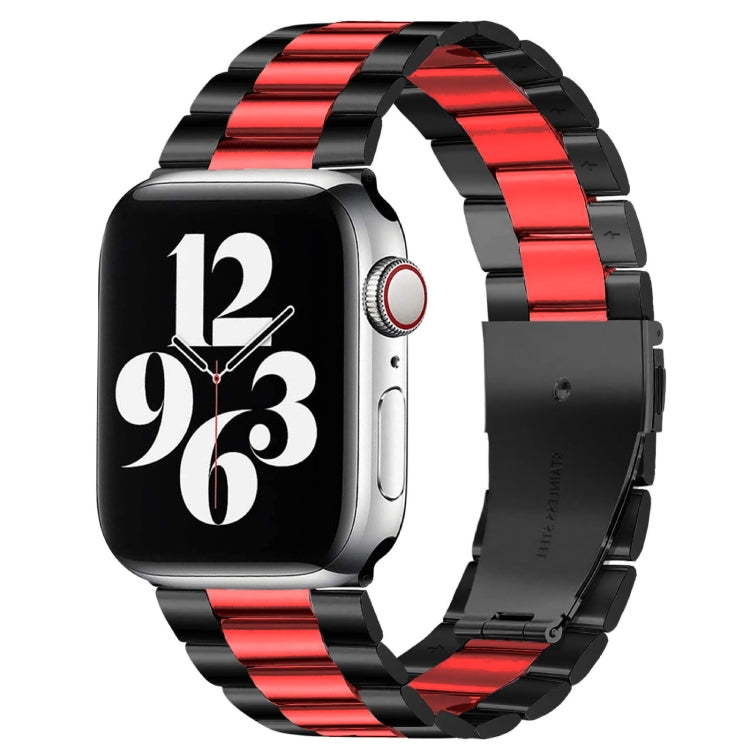 Dây đồng hồ thép không gỉ ba hạt khóa gập cho Apple Watch Series 10 42mm / 9&8&7 41mm / SE 3&SE 2&6&SE&5&4 40mm / 3&2&1 38mm