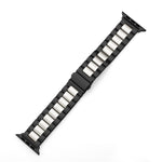 Dây đồng hồ thép không gỉ ba hạt khóa gập cho Apple Watch Series 10 42mm / 9&8&7 41mm / SE 3&SE 2&6&SE&5&4 40mm / 3&2&1 38mm