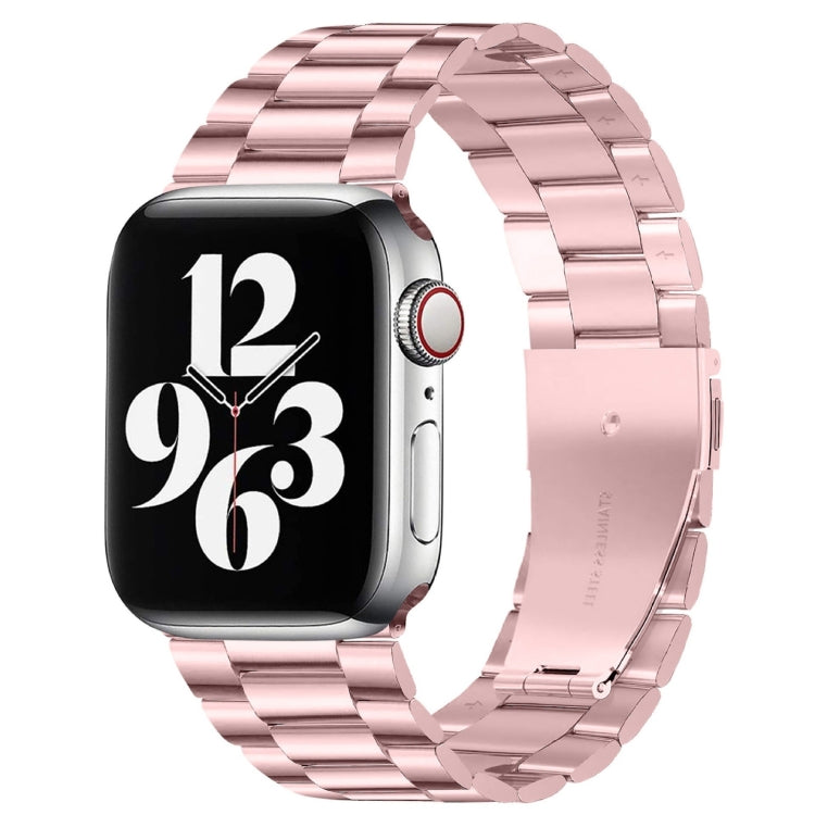 Dây đồng hồ thép không gỉ ba hạt khóa gập cho Apple Watch Series 10 42mm / 9&8&7 41mm / SE 3&SE 2&6&SE&5&4 40mm / 3&2&1 38mm