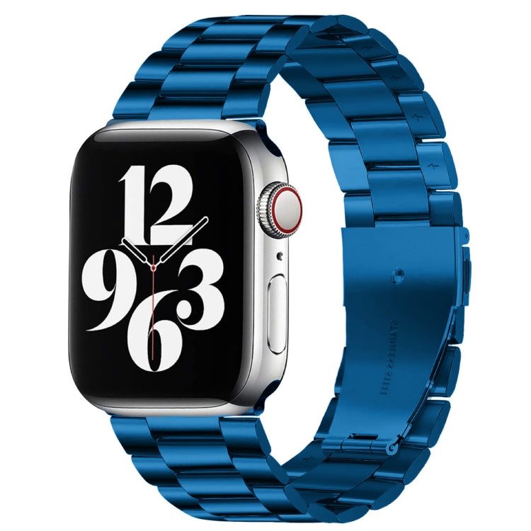 Dây đồng hồ thép không gỉ ba hạt khóa gập cho Apple Watch Series 10 42mm / 9&8&7 41mm / SE 3&SE 2&6&SE&5&4 40mm / 3&2&1 38mm