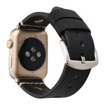 Dây đồng hồ da thật lỗ cổ điển cho Apple Watch Series 7 45mm / 6 & SE & 5 & 4 44mm / 42mm 3 & 2 & 1, Dành cho 42mm