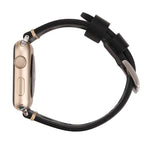 Dây đồng hồ da thật lỗ cổ điển cho Apple Watch Series 7 45mm / 6 & SE & 5 & 4 44mm / 42mm 3 & 2 & 1, Dành cho 42mm
