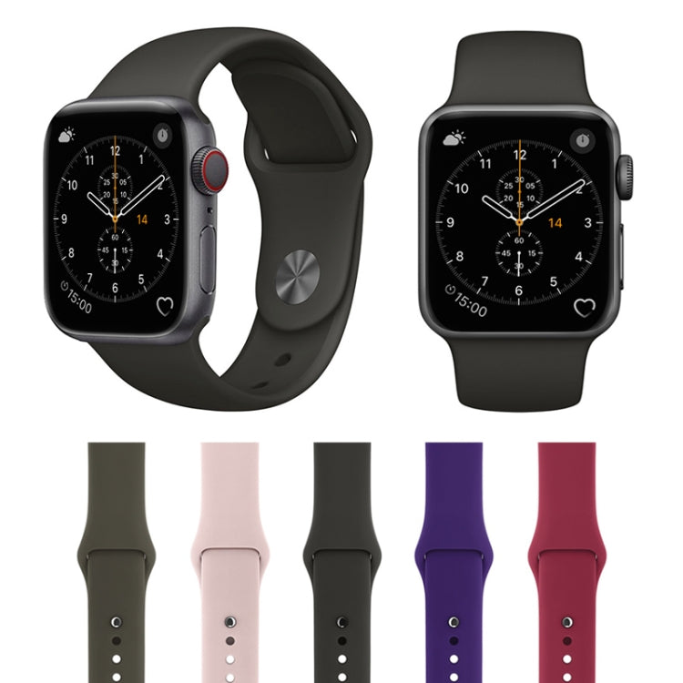 Dây đồng hồ silicone phong cách đơn giản thời trang cho Apple Watch Series 3 & 2 & 1 38mm, Dành cho 38mm