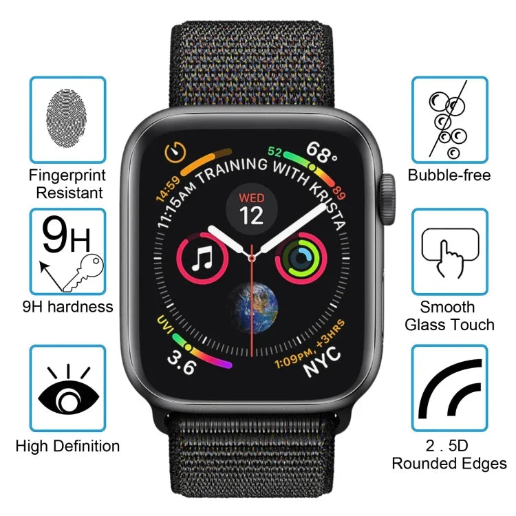 Miếng dán màn hình PET cong 3D uốn nhiệt HD bảo vệ toàn màn hình ENKAY Hat-Prince cho Apple Watch Series 6 / 5 / 4 / Watch SE 40mm, dành cho Apple Watch Series 6 / 5 / 4 / Watch SE 40mm