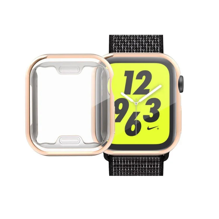 Ốp TPU mạ phủ toàn diện cho Apple Watch Series 6 / 5 / 4 / Watch SE 40mm, dành cho Series 5 & 4 40mm, dành cho Apple Watch Series 6 / 5 / 4 / Watch SE 40mm
