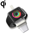 Sạc không dây USB từ tính chuẩn Qi di động đa năng B2 cho Apple Watch Series 4 & 3 & 2 & 1