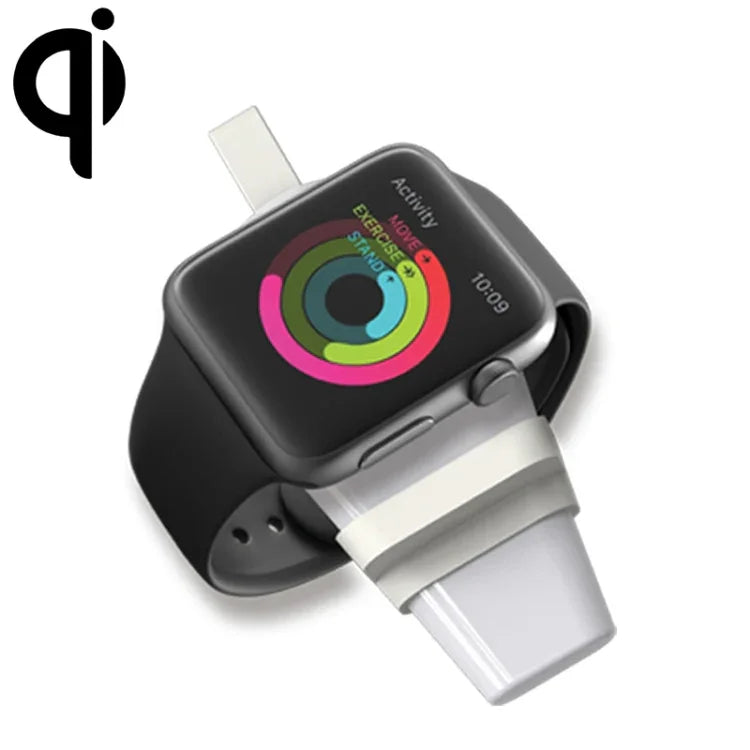Sạc không dây USB từ tính chuẩn Qi di động đa năng B2 cho Apple Watch Series 4 & 3 & 2 & 1