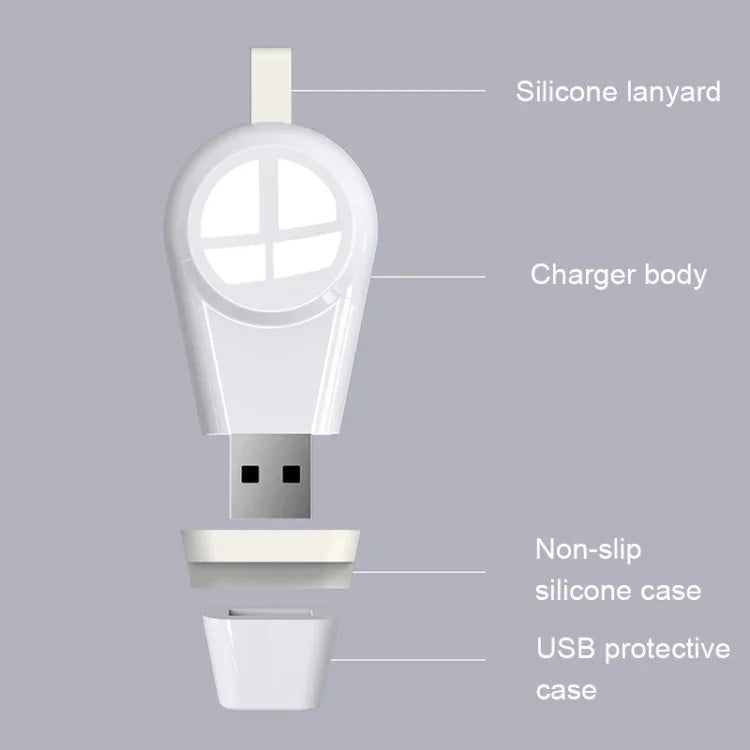 Sạc không dây USB từ tính chuẩn Qi di động đa năng B2 cho Apple Watch Series 4 & 3 & 2 & 1