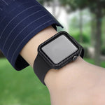 Ốp bảo vệ khung sợi carbon PC cho Apple Watch Series 6 / 5 / 4 / Watch SE 40mm, dành cho Apple Watch Series 6 / 5 / 4 / Watch SE 40mm