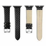 Dây Da Thật Sợi Carbon + Khung cho Apple Watch Series 4 40mm, Apple Watch Series 4 40mm