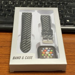 Dây Da Thật Sợi Carbon + Khung cho Apple Watch Series 3 & 2 & 1 38mm, Apple Watch Series 3 & 2 & 1 38mm