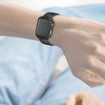 Dây da thật sợi carbon + khung cho Apple Watch Series 3 & 2 & 1 42mm, Apple Watch Series 3 & 2 & 1 42mm