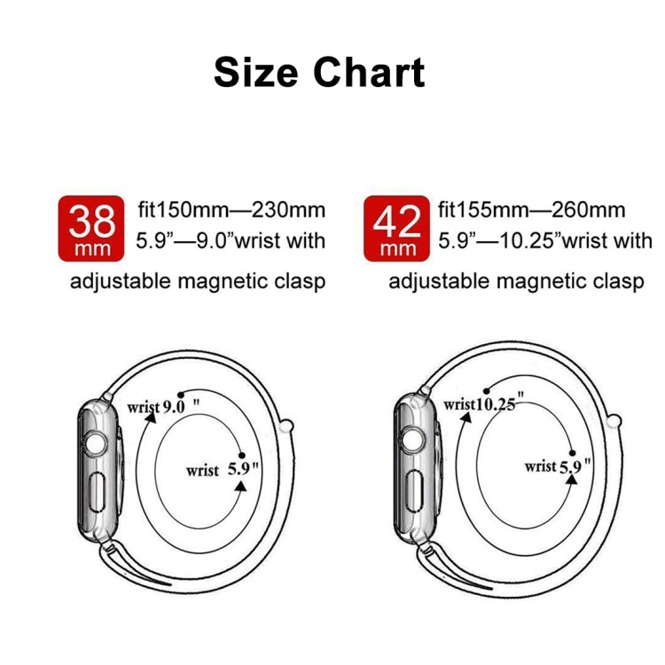 Dây đồng hồ nylon từ tính đổi màu cho Apple Watch Ultra 49mm & Watch Ultra 2 49mm / Series 10 46mm / 9&8&7 45mm / SE 3&SE 2&6&SE&5&4 44mm / 3&2&1 42mm, 44mm