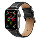 Dây đồng hồ da khóa đen cho Apple Watch Ultra 49mm & Watch Ultra 2 49mm / Series 10 46mm / 9&8&7 45mm / SE 3&SE 2&6&SE&5&4 44mm / 3&2&1 42mm, Dành cho Apple Watch Ultra 49mm / Series 8&7 45mm / SE 2&6&SE&5&4 44mm / 3&2&1 42mm