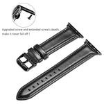 Dây đồng hồ da khóa đen cho Apple Watch Ultra 49mm & Watch Ultra 2 49mm / Series 10 46mm / 9&8&7 45mm / SE 3&SE 2&6&SE&5&4 44mm / 3&2&1 42mm, Dành cho Apple Watch Ultra 49mm / Series 8&7 45mm / SE 2&6&SE&5&4 44mm / 3&2&1 42mm