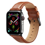Dây đồng hồ da khóa đen cho Apple Watch Ultra 49mm & Watch Ultra 2 49mm / Series 10 46mm / 9&8&7 45mm / SE 3&SE 2&6&SE&5&4 44mm / 3&2&1 42mm, Dành cho Apple Watch Ultra 49mm / Series 8&7 45mm / SE 2&6&SE&5&4 44mm / 3&2&1 42mm