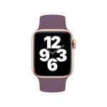 Dây đồng hồ silicone co giãn màu trơn cho Apple Watch Series 10 42mm / 9&8&7 41mm / SE 3&SE 2&6&SE&5&4 40mm / 3&2&1 38mm, Size:S 130mm
