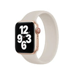 Dây đồng hồ silicone co giãn màu trơn cho Apple Watch Series 10 42mm / 9&8&7 41mm / SE 3&SE 2&6&SE&5&4 40mm / 3&2&1 38mm, Size:S 130mm