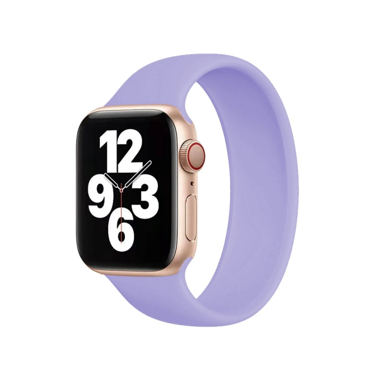 Dây Đồng Hồ Silicone Co Giãn Màu Trơn cho Apple Watch Series 10 42mm / 9&8&7 41mm / SE 3&SE 2&6&SE&5&4 40mm / 3&2&1 38mm, Kích thước: L 156mm