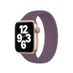 Dây Đồng Hồ Silicone Co Giãn Màu Trơn cho Apple Watch Series 10 42mm / 9&8&7 41mm / SE 3&SE 2&6&SE&5&4 40mm / 3&2&1 38mm, Kích thước: L 156mm