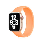 Dây Đồng Hồ Silicone Co Giãn Màu Trơn cho Apple Watch Series 10 42mm / 9&8&7 41mm / SE 3&SE 2&6&SE&5&4 40mm / 3&2&1 38mm, Kích thước: L 156mm