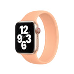 Dây Đồng Hồ Silicone Co Giãn Màu Trơn cho Apple Watch Series 10 42mm / 9&8&7 41mm / SE 3&SE 2&6&SE&5&4 40mm / 3&2&1 38mm, Kích thước: L 156mm