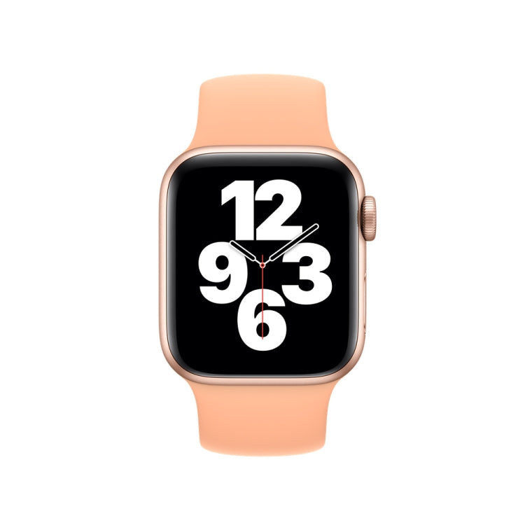 Dây Đồng Hồ Silicone Co Giãn Màu Trơn cho Apple Watch Series 10 42mm / 9&8&7 41mm / SE 3&SE 2&6&SE&5&4 40mm / 3&2&1 38mm, Kích thước: L 156mm