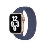 Dây đồng hồ silicone đàn hồi màu trơn cho Apple Watch Ultra 49mm & Watch Ultra 2 49mm / Series 10 46mm / 9 & 8 & 7 45mm / SE 3 & SE 2 & 6 & SE & 5 & 4 44mm / 3 & 2 & 1 42mm, Size: S 130mm