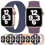 Dây Đồng Hồ Silicone Co Giãn Màu Trơn cho Apple Watch Ultra 49mm & Watch Ultra 2 49mm / Series 10 46mm / 9&8&7 45mm / SE 3&SE 2&6&SE&5&4 44mm / 3&2&1 42mm, Kích thước: M 143mm