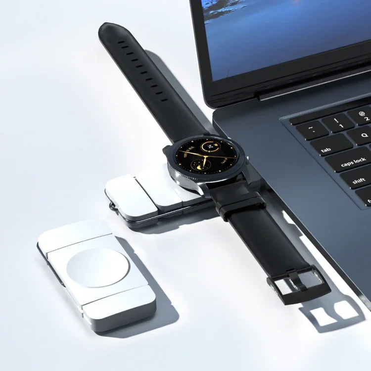 Sạc không dây từ tính U8S USB / Type-C sạc nhanh cho Samsung Watch 3 / 4, 4 Classic, Active 1 / 2
