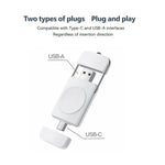 Sạc không dây từ tính U8S USB / Type-C sạc nhanh cho Samsung Watch 3 / 4, 4 Classic, Active 1 / 2