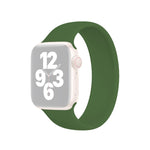 Dây đồng hồ silicone đàn hồi màu trơn cho Apple Watch Ultra 49mm & Watch Ultra 2 49mm / Series 10 46mm / 9&8&7 45mm / SE 3&SE 2&6&SE&5&4 44mm / 3&2&1 42mm, Kích thước:L 156mm