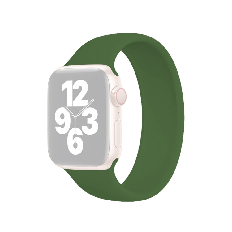 Dây đồng hồ silicone đàn hồi màu trơn cho Apple Watch Ultra 49mm & Watch Ultra 2 49mm / Series 10 46mm / 9&8&7 45mm / SE 3&SE 2&6&SE&5&4 44mm / 3&2&1 42mm, Kích thước:L 156mm