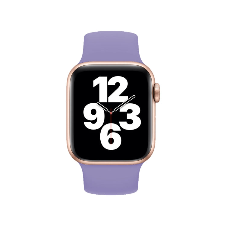 Dây đồng hồ silicone đàn hồi màu trơn cho Apple Watch Ultra 49mm & Watch Ultra 2 49mm / Series 10 46mm / 9&8&7 45mm / SE 3&SE 2&6&SE&5&4 44mm / 3&2&1 42mm, Kích thước:L 156mm