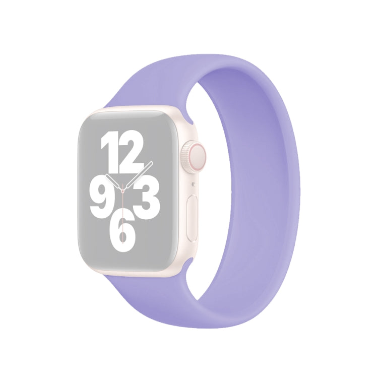 Dây đồng hồ silicone đàn hồi màu trơn cho Apple Watch Ultra 49mm & Watch Ultra 2 49mm / Series 10 46mm / 9&8&7 45mm / SE 3&SE 2&6&SE&5&4 44mm / 3&2&1 42mm, Kích thước:L 156mm