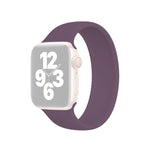 Dây đồng hồ silicone đàn hồi màu trơn cho Apple Watch Ultra 49mm & Watch Ultra 2 49mm / Series 10 46mm / 9&8&7 45mm / SE 3&SE 2&6&SE&5&4 44mm / 3&2&1 42mm, Kích thước:L 156mm