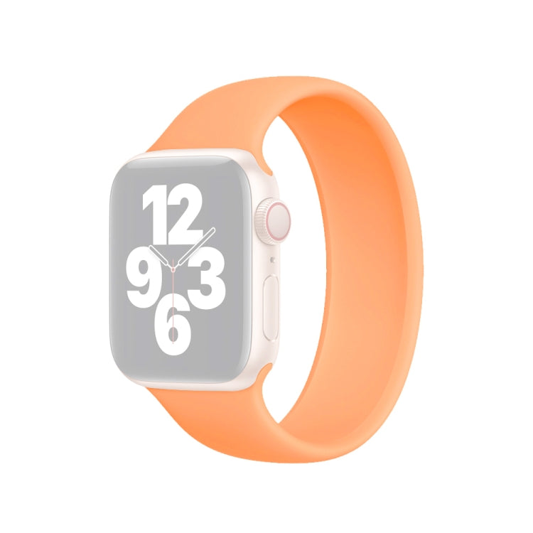 Dây đồng hồ silicone đàn hồi màu trơn cho Apple Watch Ultra 49mm & Watch Ultra 2 49mm / Series 10 46mm / 9&8&7 45mm / SE 3&SE 2&6&SE&5&4 44mm / 3&2&1 42mm, Kích thước:L 156mm