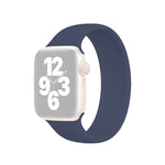 Dây đồng hồ silicone đàn hồi màu trơn cho Apple Watch Ultra 49mm & Watch Ultra 2 49mm / Series 10 46mm / 9&8&7 45mm / SE 3&SE 2&6&SE&5&4 44mm / 3&2&1 42mm, Kích thước:L 156mm