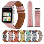 Dây đeo đồng hồ da thật phong cách mới cho Apple Watch Series 10 42mm / 9&8&7 41mm / SE 3&SE 2&6&SE&5&4 40mm / 3&2&1 38mm, 38mm
