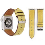 Dây đeo đồng hồ da thật phong cách mới cho Apple Watch Ultra 49mm & Watch Ultra 2 49mm / Series 10 46mm / 9&8&7 45mm / SE 3&SE 2&6&SE&5&4 44mm / 3&2&1 42mm, 42mm