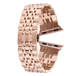 Dây đồng hồ thép không gỉ 7 hạt khóa bướm giấu 22mm cho Apple Watch 38mm, 22mm dành cho nam