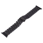 Dây đồng hồ thép không gỉ 7 hạt khóa bướm ẩn cho nam Apple Watch 42mm, 22mm nam